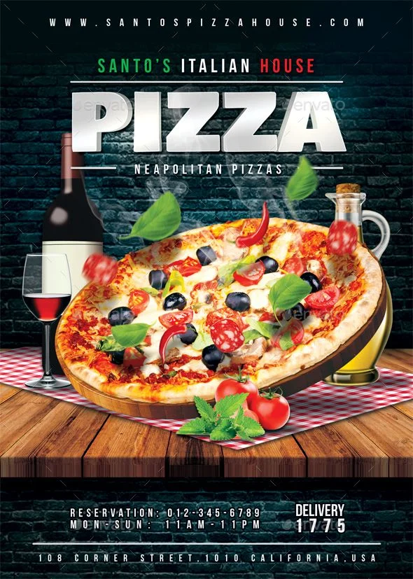 Pizza Company Marketing Flyer